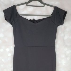 Missguided Black Fishtail Dress